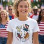 Patriotic Doodle PNG, Cute Fourth of July Sublimation, Lemonade Hotdog Firework, Retro Americana Tee