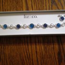 Liz & Co blue bracelet earrings set jewelry NEW NIB