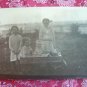 SALE** Vintage Photographic Postcard- 4 girls and a wagon