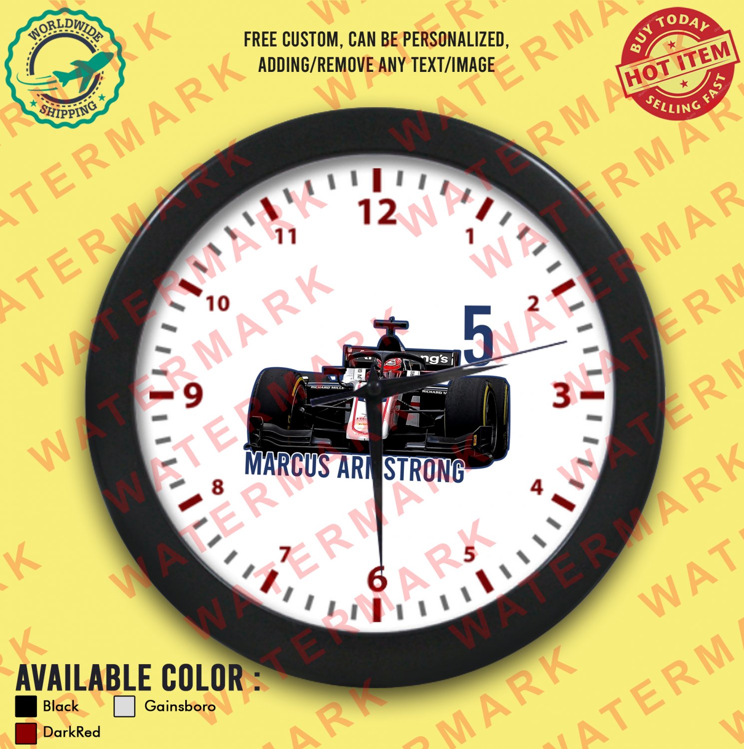 4 MARCUS ARMSTRONG Wall Clocks
