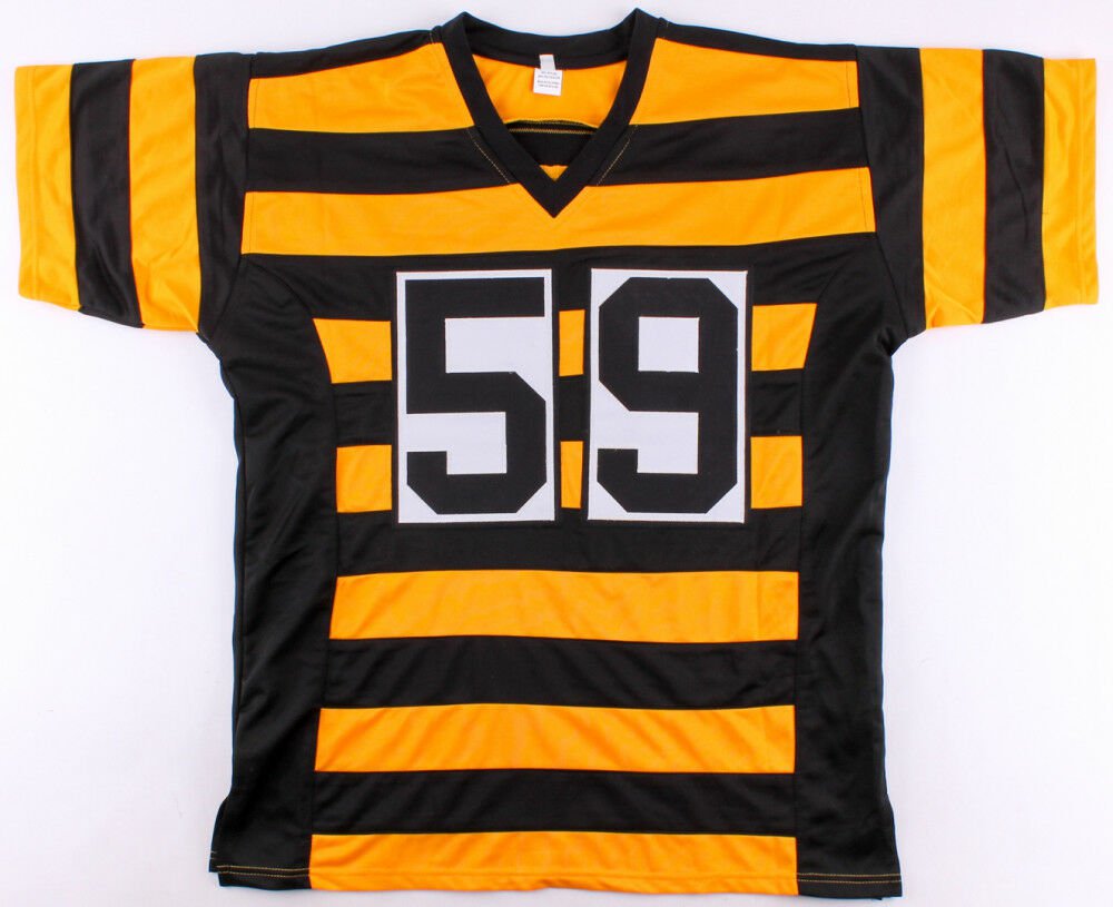 Jack Ham Signed Steelers Bumble Bee Throwback Jersey Inscribed 
