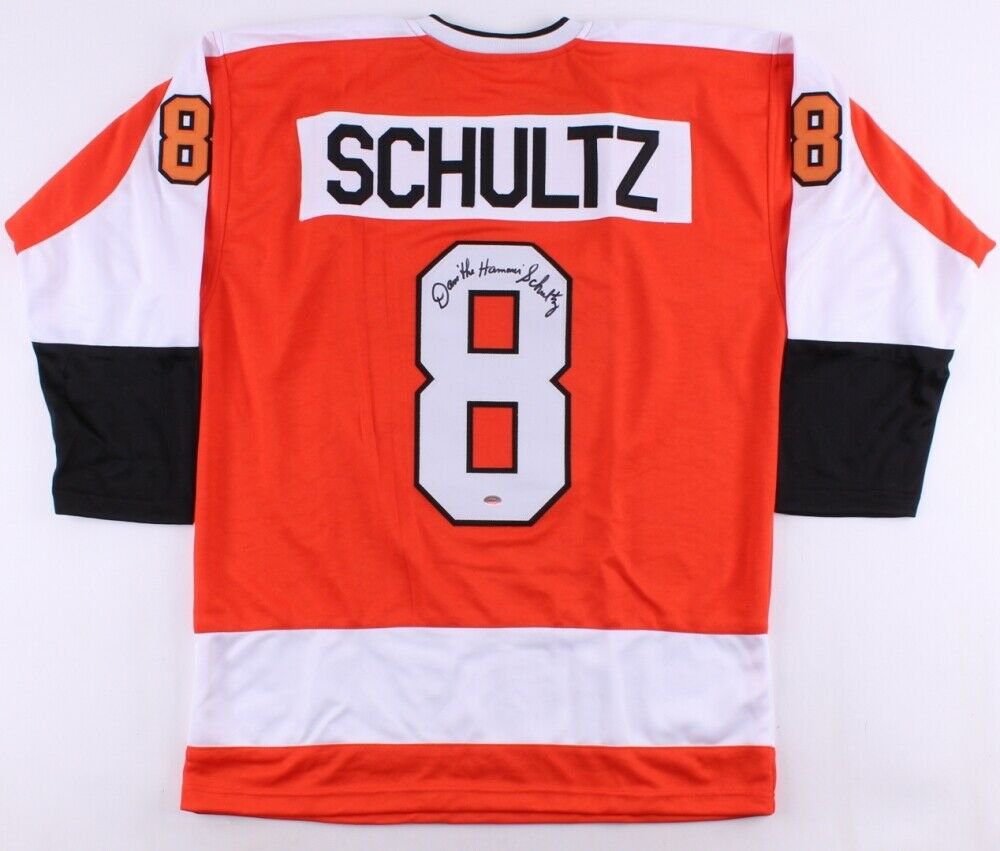 Dave Schultz Signed Philadelphia Flyers Jersey Inscribed 