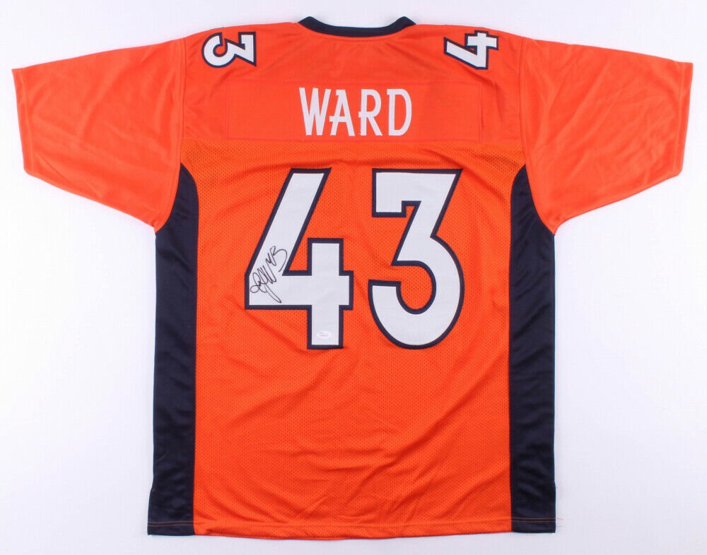 T J Ward Signed Denver Broncos Jersey Jsa Super Bowl 50 Champ Defensive Back