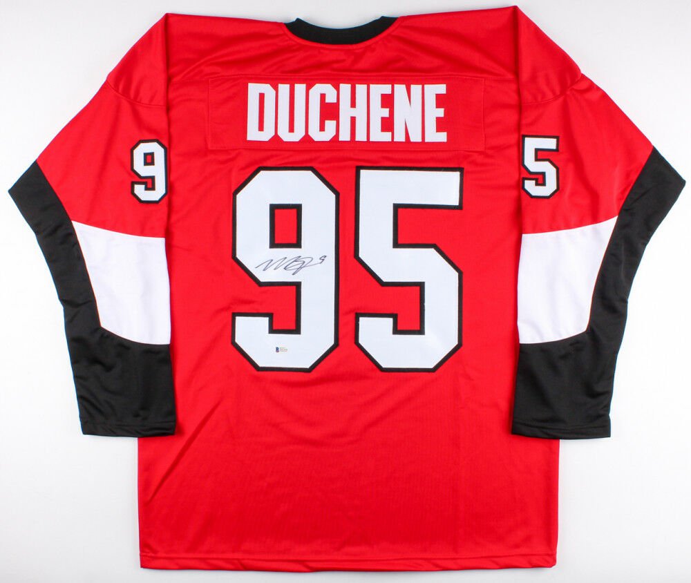 Matt Duchene Signed Senators Jersey Beckett Coa 3 Overall Pick 2009 Nhl Draft 9751