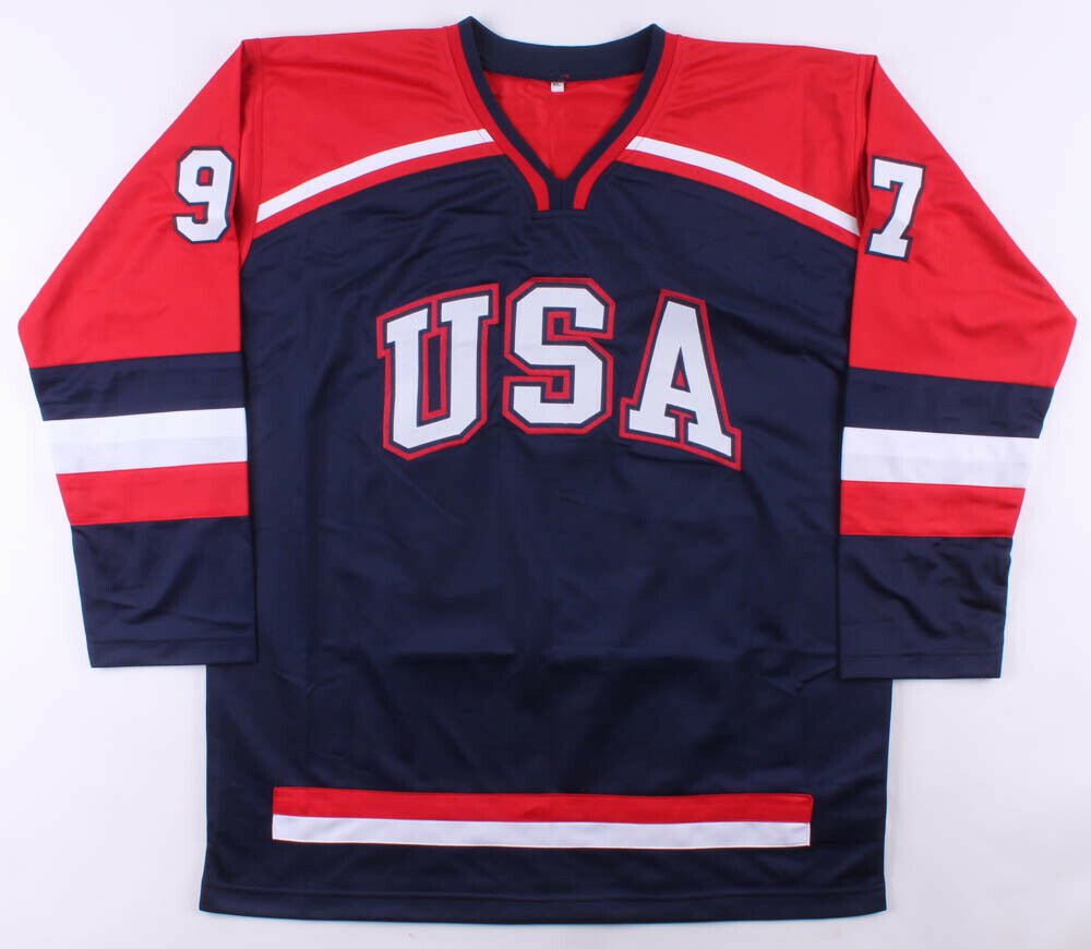 Jeremy Roenick Signed Team USA Jersey (Beckett COA) Playing career 1988 ...