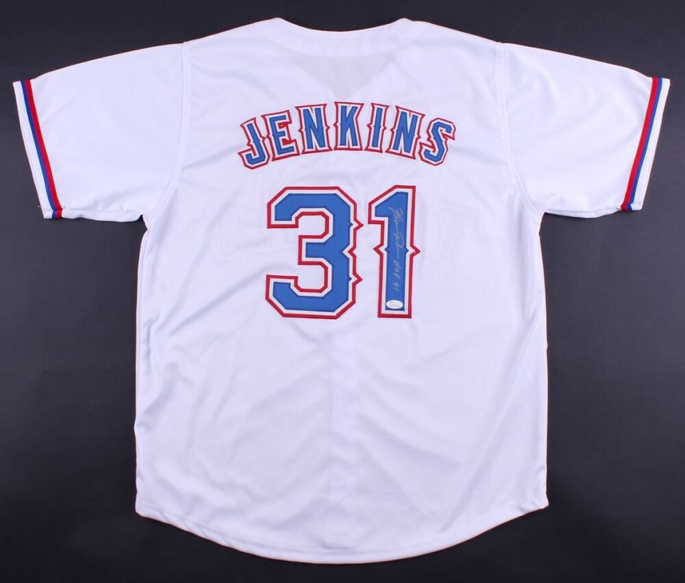 Fergie Jenkins Signed Texas Rangers Jersey Inscribed 