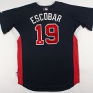 Yunel Escobar Signed Game-Used Spring Training Braves Jersey Inscribed Game Used