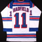 Vic Hadfield Signed White Rangers Jersey (Leaf COA) Playing career 1959–1977