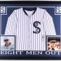 John Cusack Signed "Eight Men Out" White Sox 35x43 Custom Framed Jersey Beckett