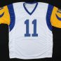Jim Everett Signed Rams White Jersey (JSA COA) Los Angeles Quarterback 1986–1993