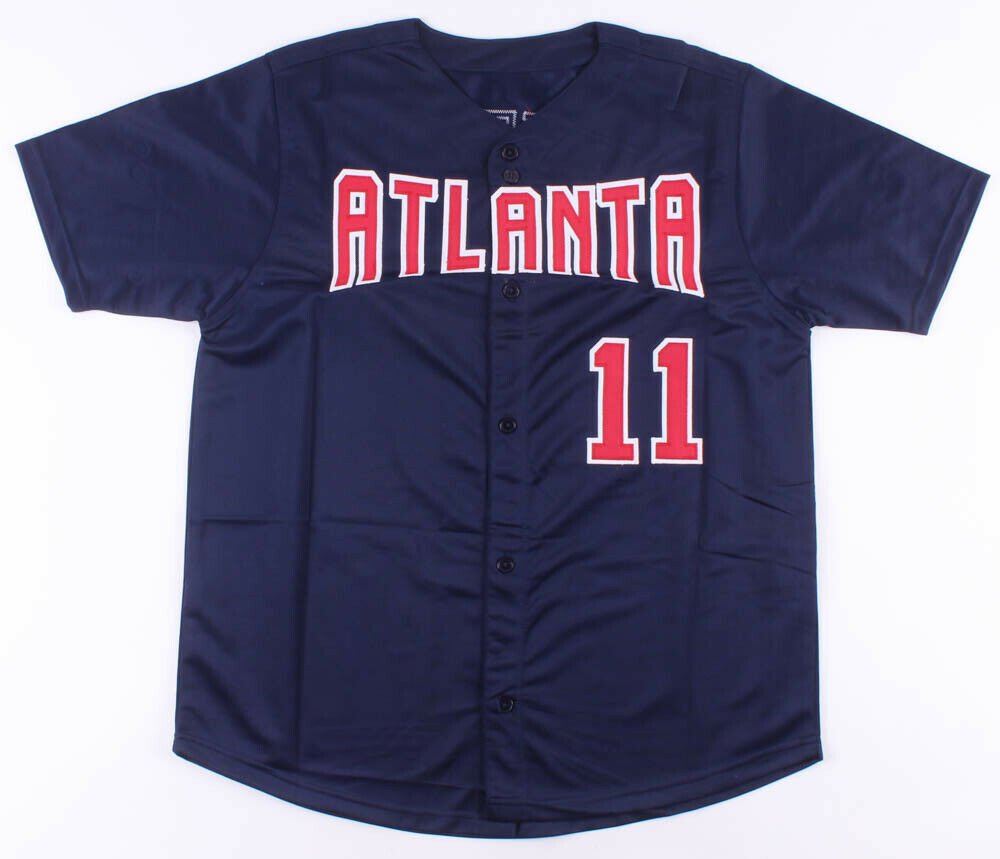 Gary Sheffield Signed Atlanta Braves Blue Jersey (JSA COA) 500 Home Run