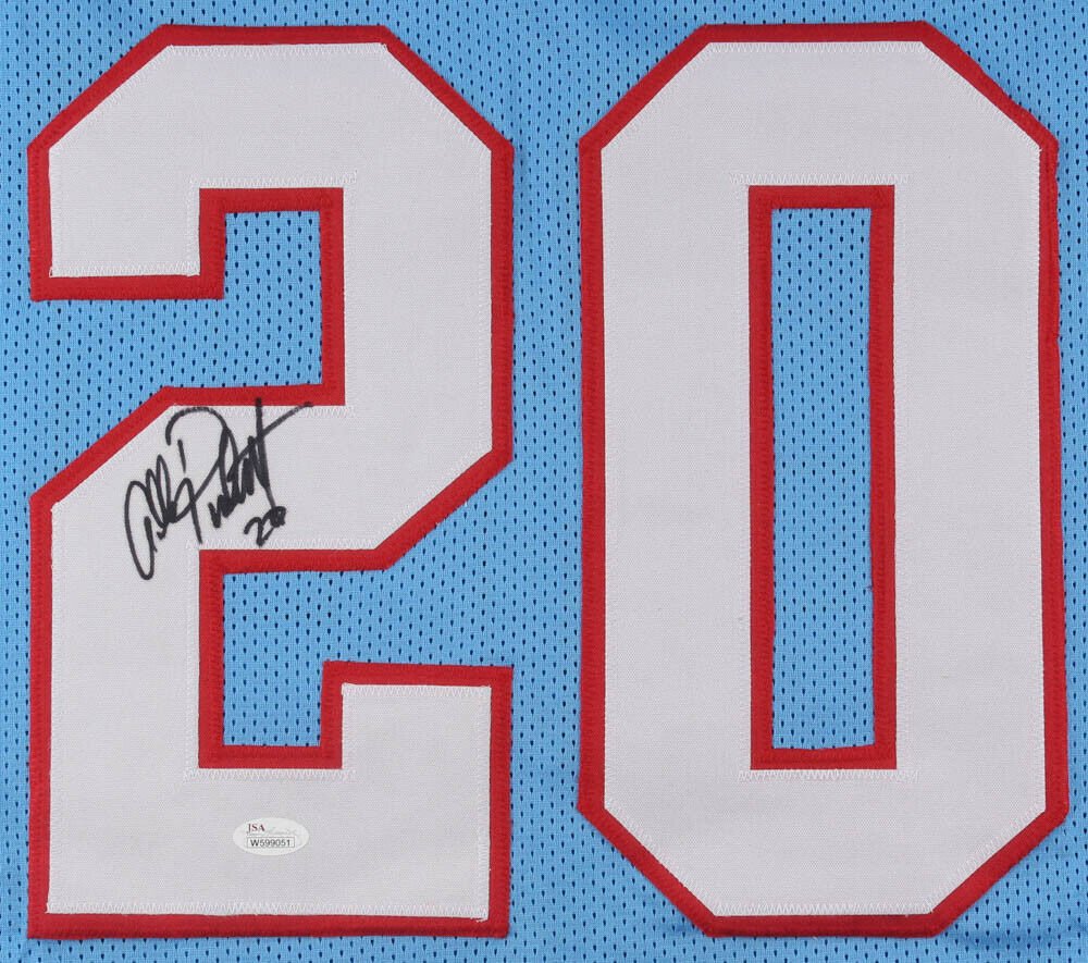 Allen Pinkett Signed Houston Oilers Jersey (JSA COA) Ex
