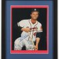 Eddie Mathews Signed LE Milwaukee Braves 16x19 Framed Print "Best Wishes" (PSA)