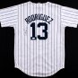 Alex Rodriguez Signed Pinstripped Yankees Authentic Majestic Youth Jersey (JSA)