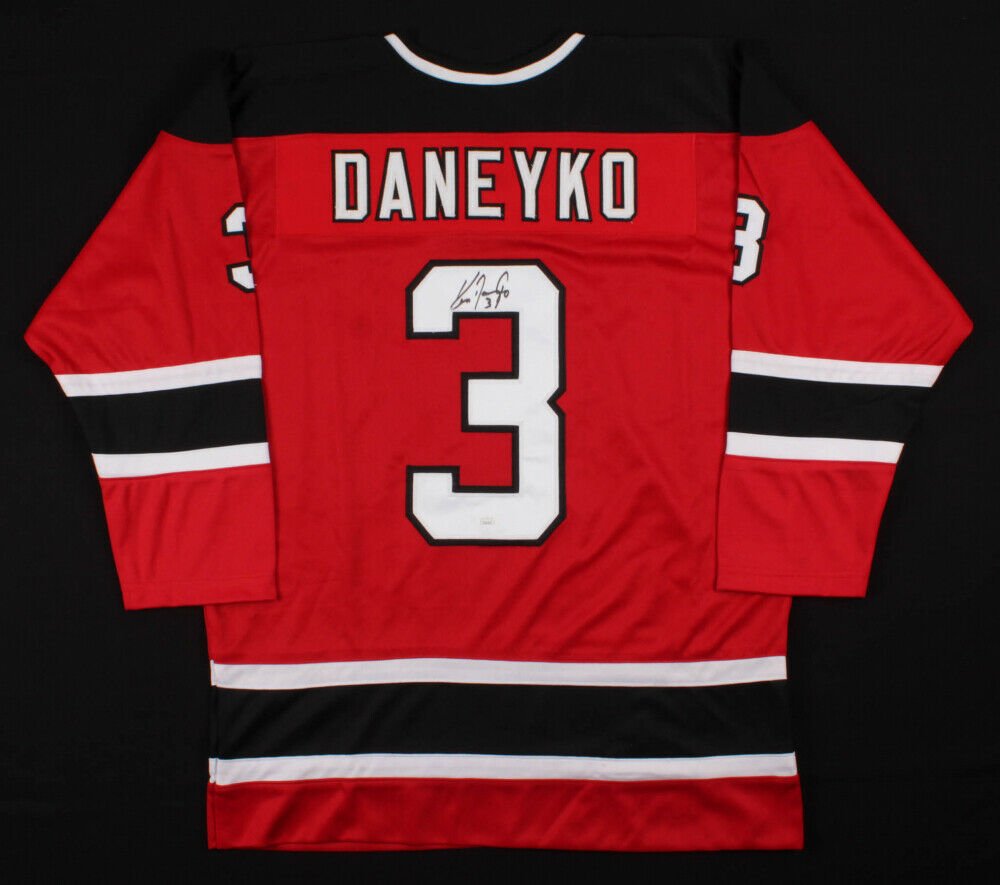 Ken Daneyko Signed New Jersey Devils Jersey (JSA COA) Playing career 1983&acirc;��2003