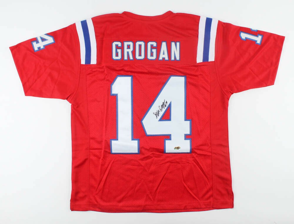 Steve Grogan Signed New England Patriots Jersey (MAB Hologram) Pats QB ...