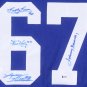 Maple Leafs Stanley Cup Jersey Signed By Kelly,Baun, Bower,& Hillman Beckett LOA