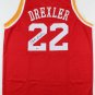 Clyde (The Glide) Drexler Signed Houston Rockets Red Home Jersey (Beckett COA)