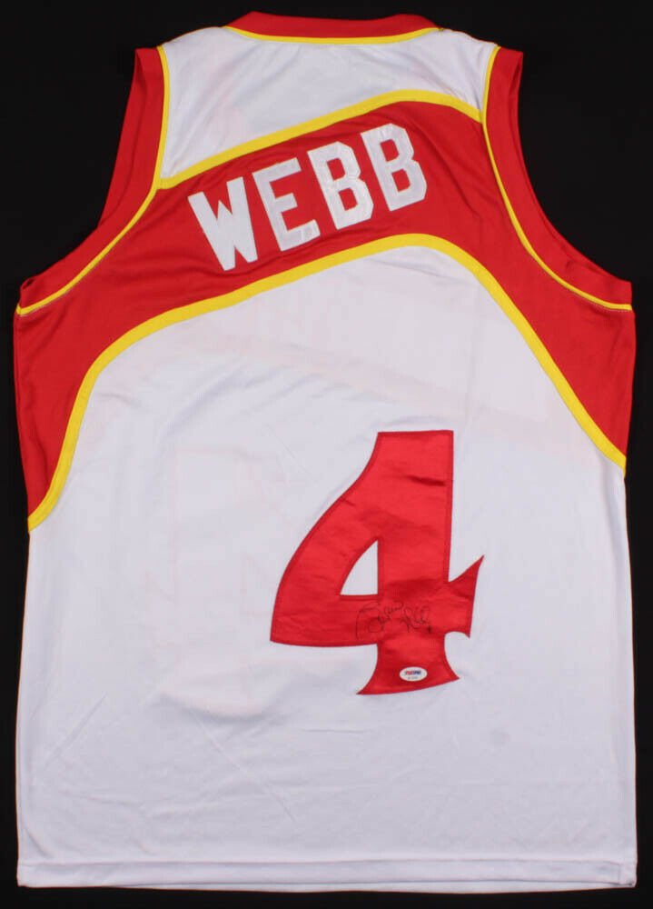 Spud Webb Signed Atlanta Hawks Jersey (PSA Hologram) 1986 Slam Dunk ...