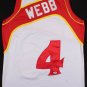 Spud Webb Signed Atlanta Hawks Jersey (PSA Hologram) 1986 Slam Dunk Champion