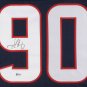 Jadeveon Clowney Signed Texans Jersey (Beckett COA) 2014 #1 Draft Pick Overall