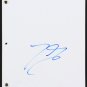Johnny Galecki Signed "The Big Bang Theory" Revised Pilot Episode Script JSA COA