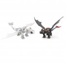 Toothless Night Fury Dragon and His Girlfriend Light Fury Dragon 465 Pieces