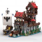 Tower Medieval Ship Building Blocks Set Classic Castle Bricks Toys for Wolfpack