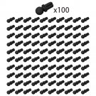 100 Pieces Black 2736 Ball with Cross Axle/Technic Axle Towball Building Pieces