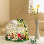 Garden Flower House Model Building Bricks Toy MOC Blocks Set Gift with LED Light
