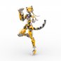 BuildMoc Robot Girl Tiger Girl Mech Model with Movable Joints 314 Pieces