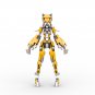 BuildMoc Robot Girl Tiger Girl Mech Model with Movable Joints 314 Pieces