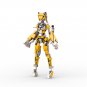 BuildMoc Robot Girl Tiger Girl Mech Model with Movable Joints 314 Pieces