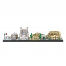 Rome Skyline Architecture PDF Instructions Manual + 373 Pieces Physical Parts