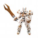 BuildMoc Mk2 White / Gold K_night Mech Model with Sword and Shield 616 Pieces BuildMoc Mk2 White / Gold K_night Mech Model with Sword and Shield 616 Pieces