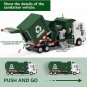 Garbage Trash Truck Building Brick Toy with 3 Trash Cans Blocks Collection Gift