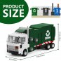Garbage Trash Truck Building Brick Toy with 3 Trash Cans Blocks Collection Gift