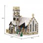 Winter Country Church Modular Building Bricks Toys MOC Blocks Collection Gift