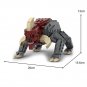 BuildMoc Reek Beast Mammal Model with Horns 487 Pieces Building Toys from Movie