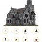 BuildMoc Medieval Cathedral Model with Castle and Bell Tower 6561 Pieces