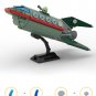 BuildMoc Spaceship Model with Stand Building Toys Kit 628 Pieces from Cartoon