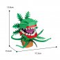 BuildMoc Scary Flower Horror Flower Weird Plant Botanical Bouquet 303 Pieces