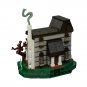 Spooky Haunted Manor Haunted House with Purple Sky Full Moon and Bats 574 Pieces