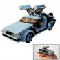 BuildMoc Car D-elo-r-e-an in minifig scale from Movie 211 Bricks