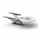 BuildMoc Enterprise-A Spaceship Model with Display Stand 716 Pieces Building Kit