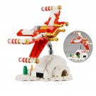 BuildMoc Christmas Fighter Microscale Model Building Toys Set 207 Pieces