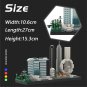 BuildMoc Singapore Architecture Skyline Model 504 Pieces Building Toys Set