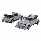 BuildMoc 7.9" Cabriolet Convertible like a Bug 8-wide Scale Model 344 Pieces