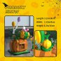 Halloween Pumpkin Cabin Model Building Bricks Toys with Lights Blocks Gift Set