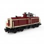 BuildMoc 499 Bricks V100 German Cargo Locomotive Red Version